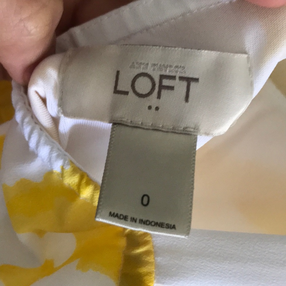 LOFT Maxi Yellow Floral Dress - Picture 4 of 4